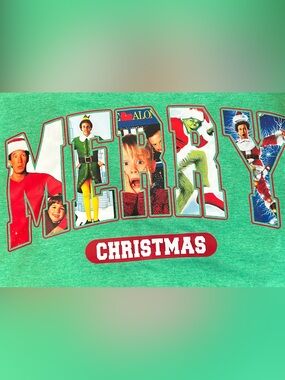 Gildan Softstyle Heather Green T-Shirt -Christmas Movies